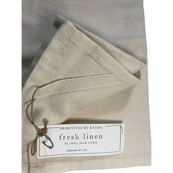 Primitives by Kathy Love My Dachshund Embroidered Dog Cotton Linen Towel New - Picture 5 of 6